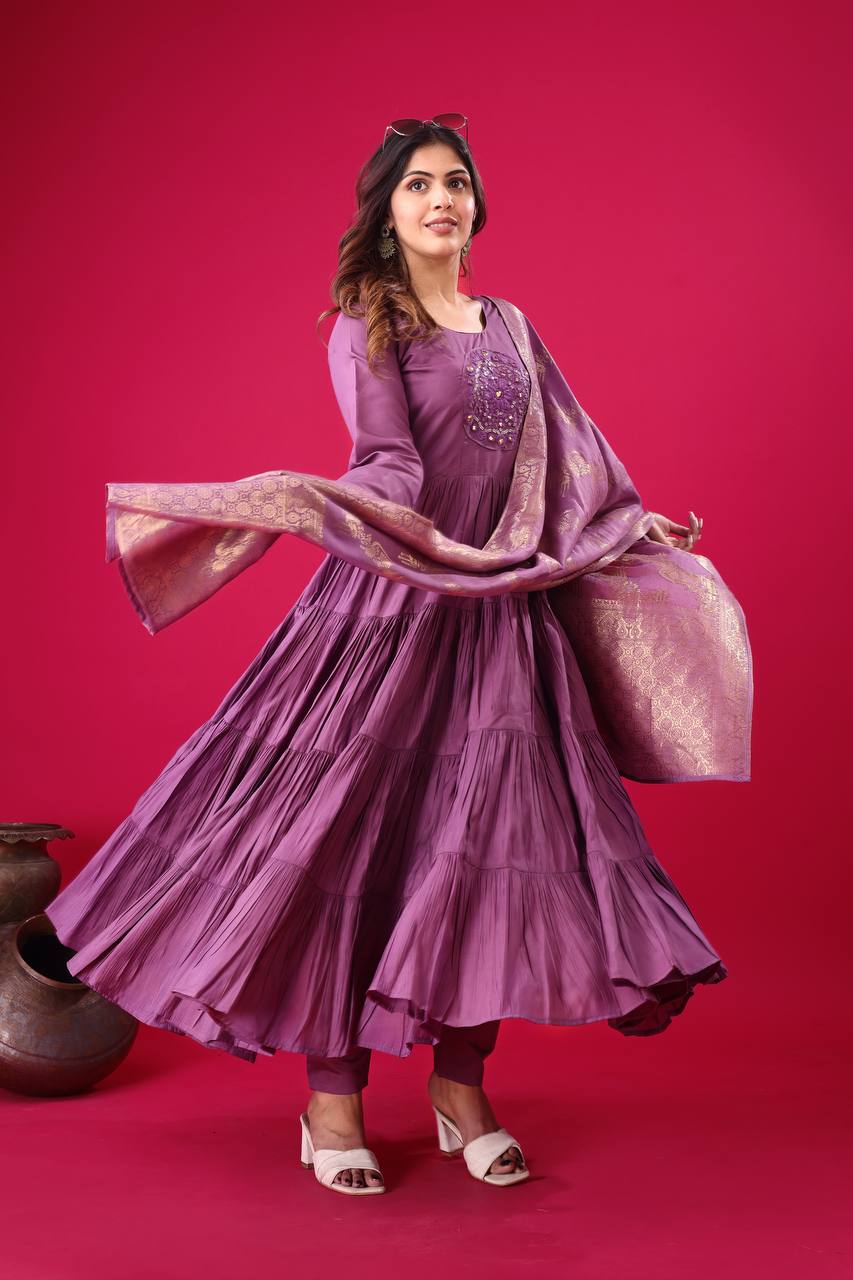 New Designer Party Wear Look Full Heavy Embroidery