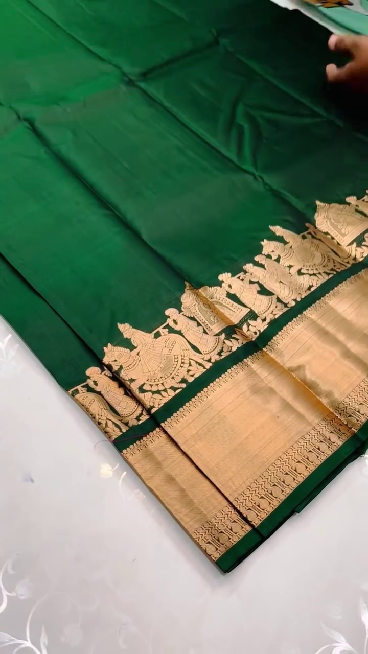 Rich Green Silk Saree