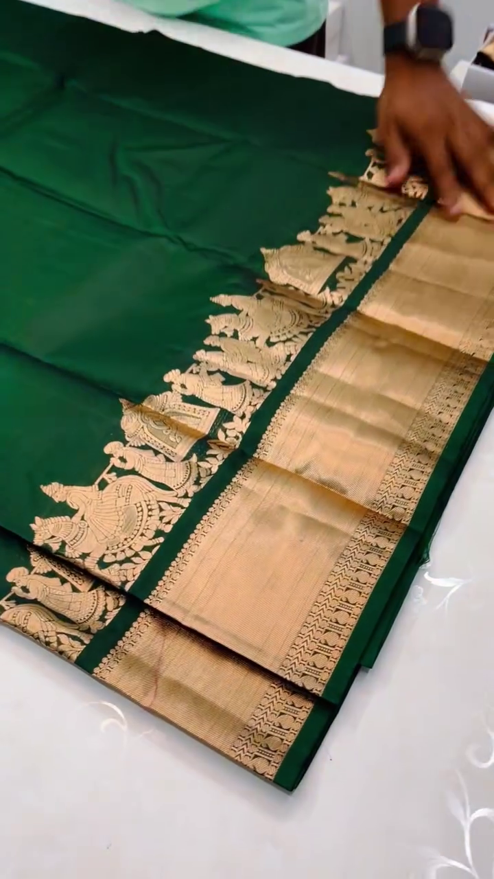 Rich Green Silk Saree